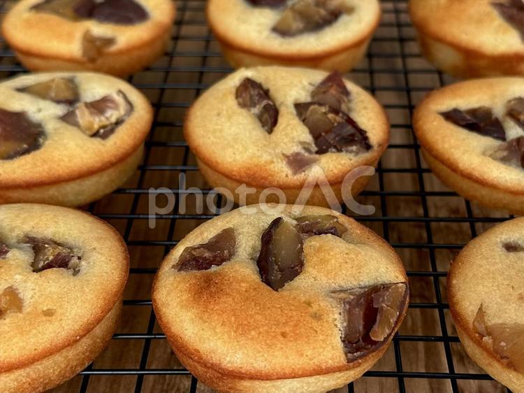 マロンフィナンシェ フィナンシェ,焼き菓子,洋菓子の写真素材