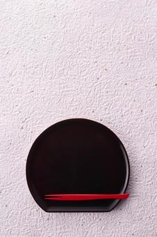 和モダン　食器　テーブルウェア　和 半月盆,和盆,和の写真素材