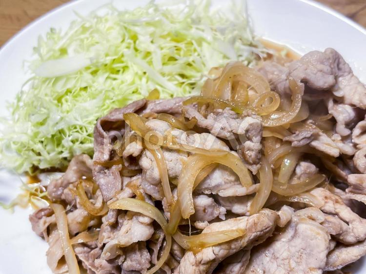 豚の生姜焼き 生姜焼き,豚の生姜焼き,ポークジンジャーの写真素材