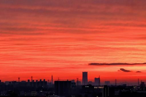 朝焼け　日の出　dawn の写真