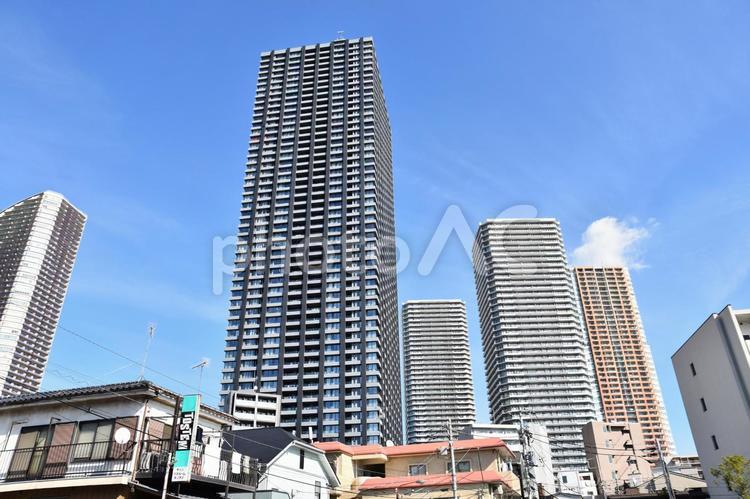 武蔵小杉の街並み 武蔵小杉駅,武蔵小杉,マンションの写真素材