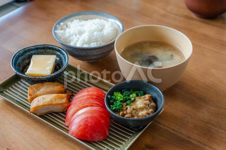 和食の朝ごはんセット 朝食,和食,ごはんの写真素材