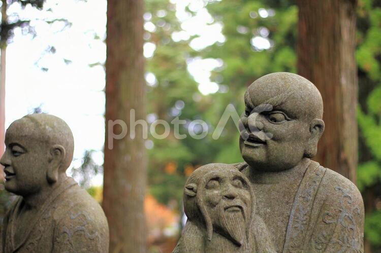 石仏7 88か所,お寺,スキーの写真素材