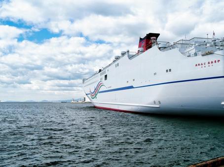 オレンジフェリーおおさか フェリー,船,海の写真素材