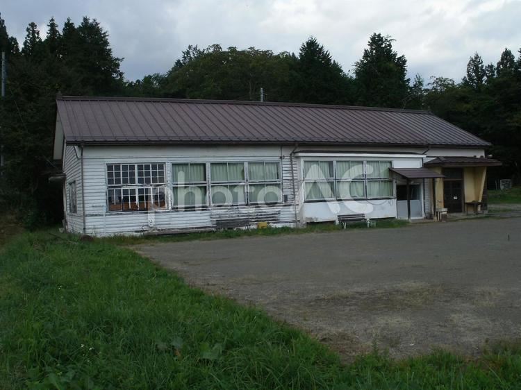 レトロな廃校・木造校舎「岩本分校」群馬 岩本分校,第四小学校,第一分校の写真素材