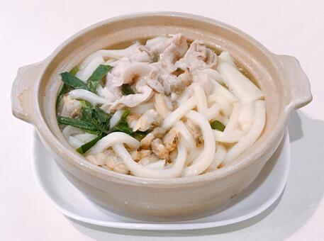 鍋焼きうどん 鍋焼きうどん,海鮮うどん,海鮮の写真素材