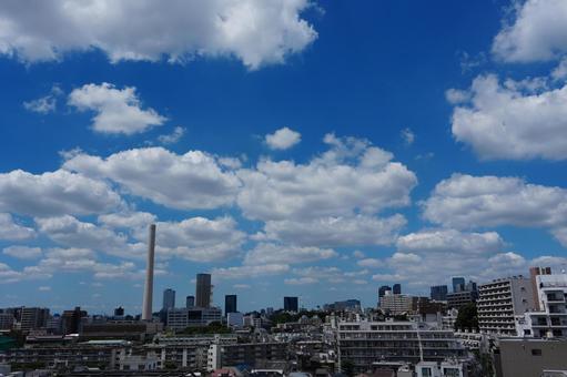 晴れた東京の空 晴れた東京の空の写真