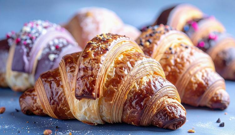クロワッサン　朝食のイメージ クロワッサン,フード,パンの写真素材