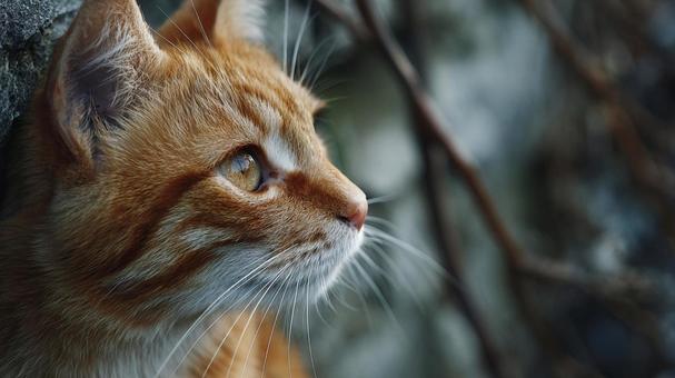 愛らしいキジトラ猫 愛らしいキジトラ猫の写真