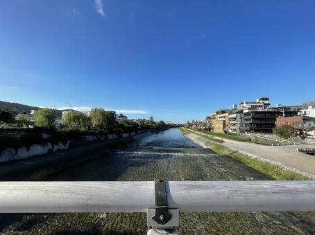 鴨川　三条大橋　京都 京都,鴨川,三条大橋の写真素材