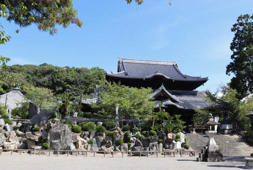 粉河寺 粉河寺庭園と本堂 粉河寺 粉河寺庭園と本堂の写真
