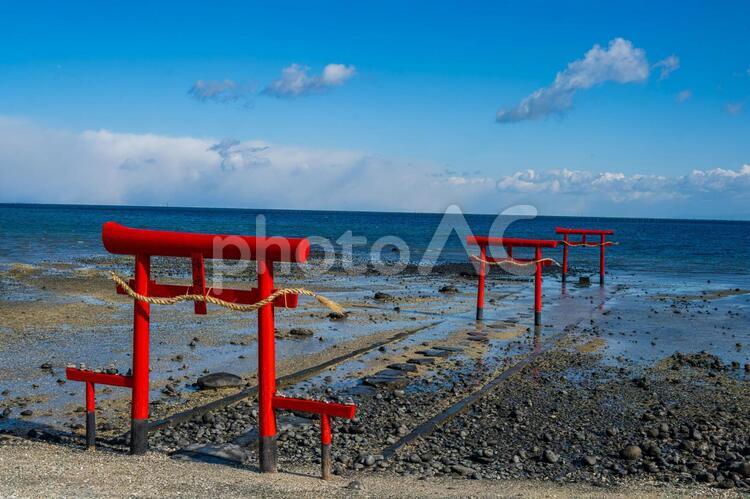 大魚神社の海中鳥居 - No: 34184109｜写真素材なら「写真AC」無料（フリー）ダウンロードOK
