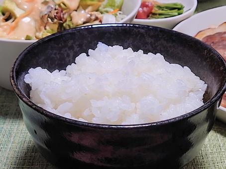 食事 白ごはん 食事 白ごはんの写真