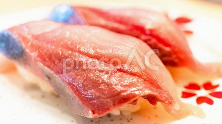 はまちのにぎり寿司 寿司,ハマチ,にぎり寿司の写真素材