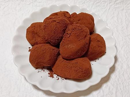 生チョコ大福 生チョコ大福,大福,生チョコの写真素材