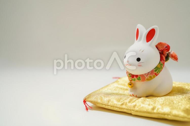 うさぎ年のお正月素材（2023年新年） 癸卯年,卯年,うさぎ年の写真素材