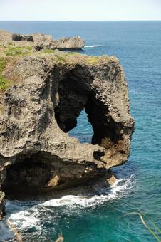 万座毛 沖縄県,恩納村,万座毛の写真素材
