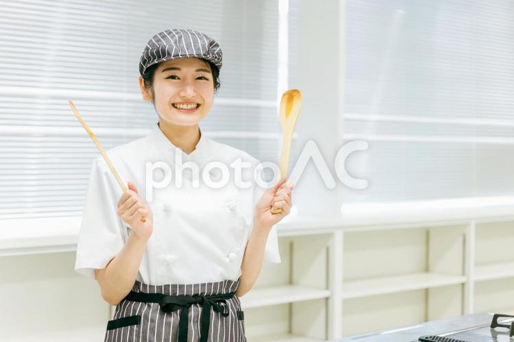 調理師・製菓師・パティシエのイメージ 調理師,カフェ,調理員の写真素材