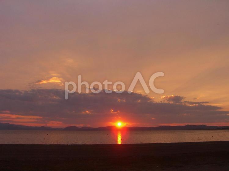 夕焼け空 夕日,夕焼け,空の写真素材