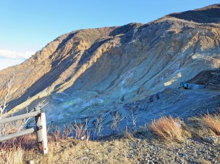 大涌谷の景色 大涌谷,観光地,箱根の写真素材