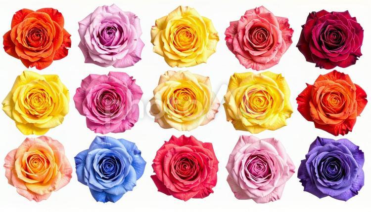 薔薇　デザイン素材　（背景透過） バラ,薔薇,花の写真素材