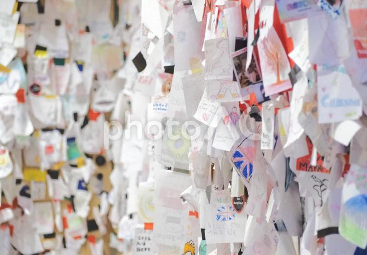 旅の記念のたくさんのメモ帳 思い出,記念,記憶の写真素材