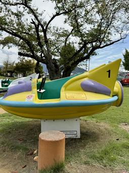 武生中央公園 宇宙船の遊具 武生中央公園 宇宙船の遊具 武生中央公園,福井県,越前市の写真素材