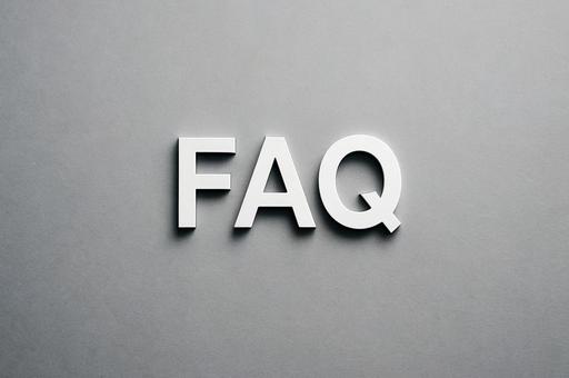 シンプルな背景のFAQ シンプルな背景のFAQの写真