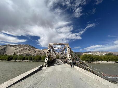 インダス川 インダス川,ラダック,インドの写真素材