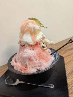 かき氷 カフェ,スイーツ,喫茶店の写真素材