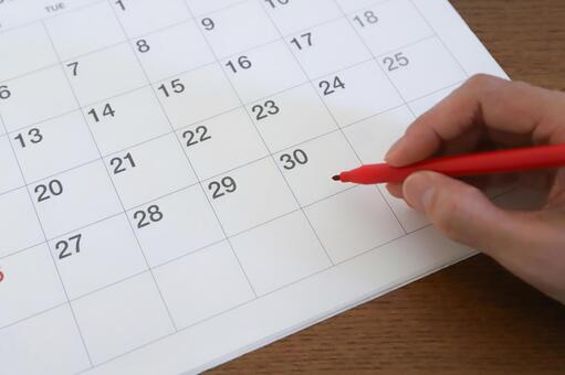 カレンダー　スケジュール管理 スケジュール,管理,カレンダーの写真素材