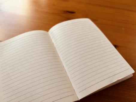 ノート、コピースペース ノート,メモ帳,メモの写真素材