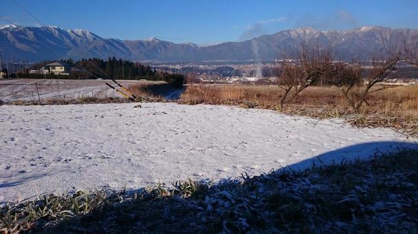 雪景色 雪景色の写真