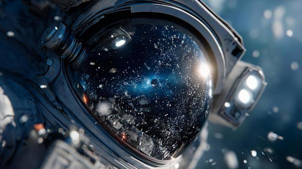 SFの世界:宇宙の深淵を覗くヘルメット SFの世界:宇宙の深淵を覗くヘルメットの写真