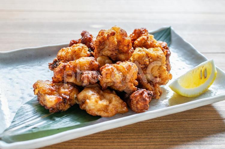 あんこうの唐揚げ あんこう,唐揚げ,盛り付けの写真素材