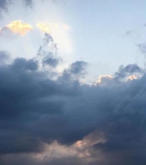 夕空青みグレー 夕空青みグレーの写真