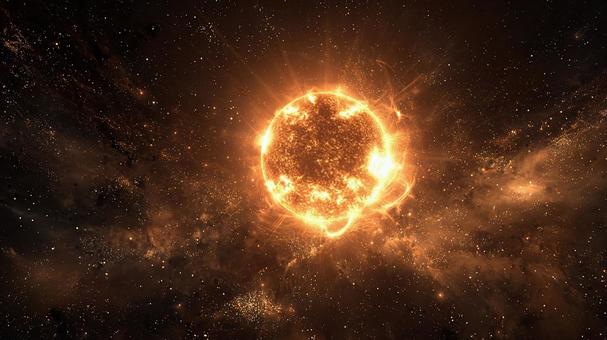 幻想的な光を放つ恒星 幻想的な光を放つ恒星の写真