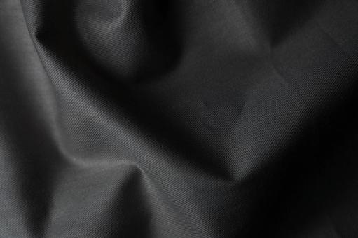 黒布のシワ質感背景 布,黒,生地の写真素材