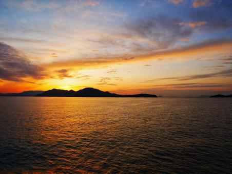 夕焼け 夕焼け,空,オレンジの写真素材