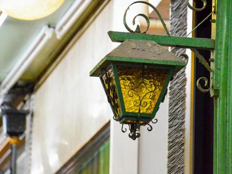 オシャレでレトロな街灯 街灯,灯り,街路灯の写真素材