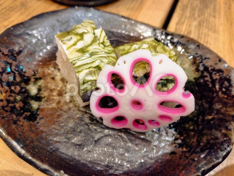 サバの押し寿司 料理,押しずし,鯖の写真素材