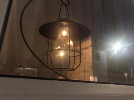 Photo, lamp, window, night, 