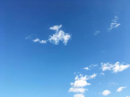 青空と雲 青空と雲の写真