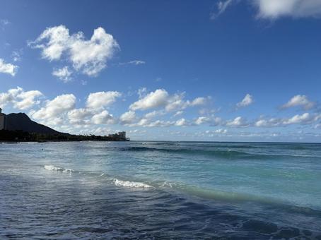 ホノルル ハワイ,ホノルル,景色の写真素材