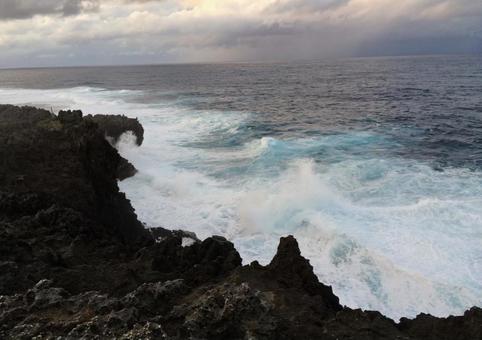 万座毛 万座毛 万座毛,崖,海の写真素材