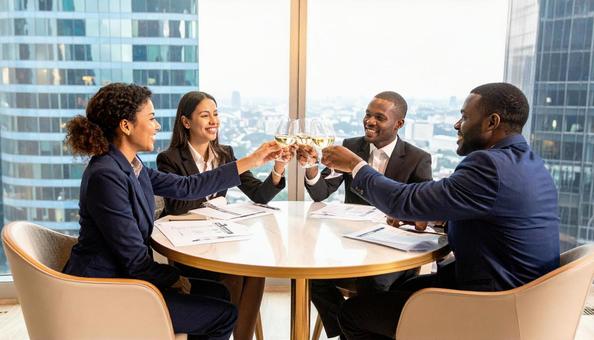 経営者の会食 経営者の会食の写真