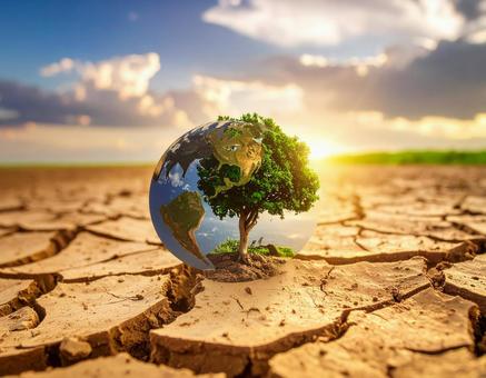 地球温暖化イメージ 地球温暖化イメージの写真
