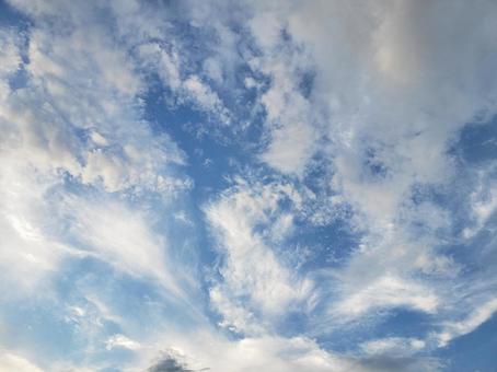 青空と雲 青空と雲の写真
