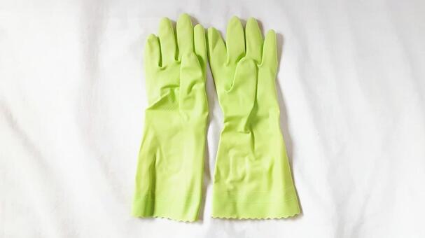 キッチンゴム手袋・1 ゴム手袋,手袋,ゴムの写真素材