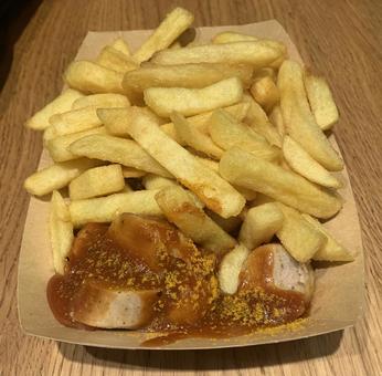 ドイツの軽食　カリーブルスト カリーブルスト,ドイツ,軽食の写真素材